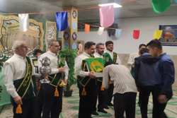 حضور مدیر امور دانشجویی در جشن ولادت امام رضا(ع) در خوابگاه امام علی(ع) 